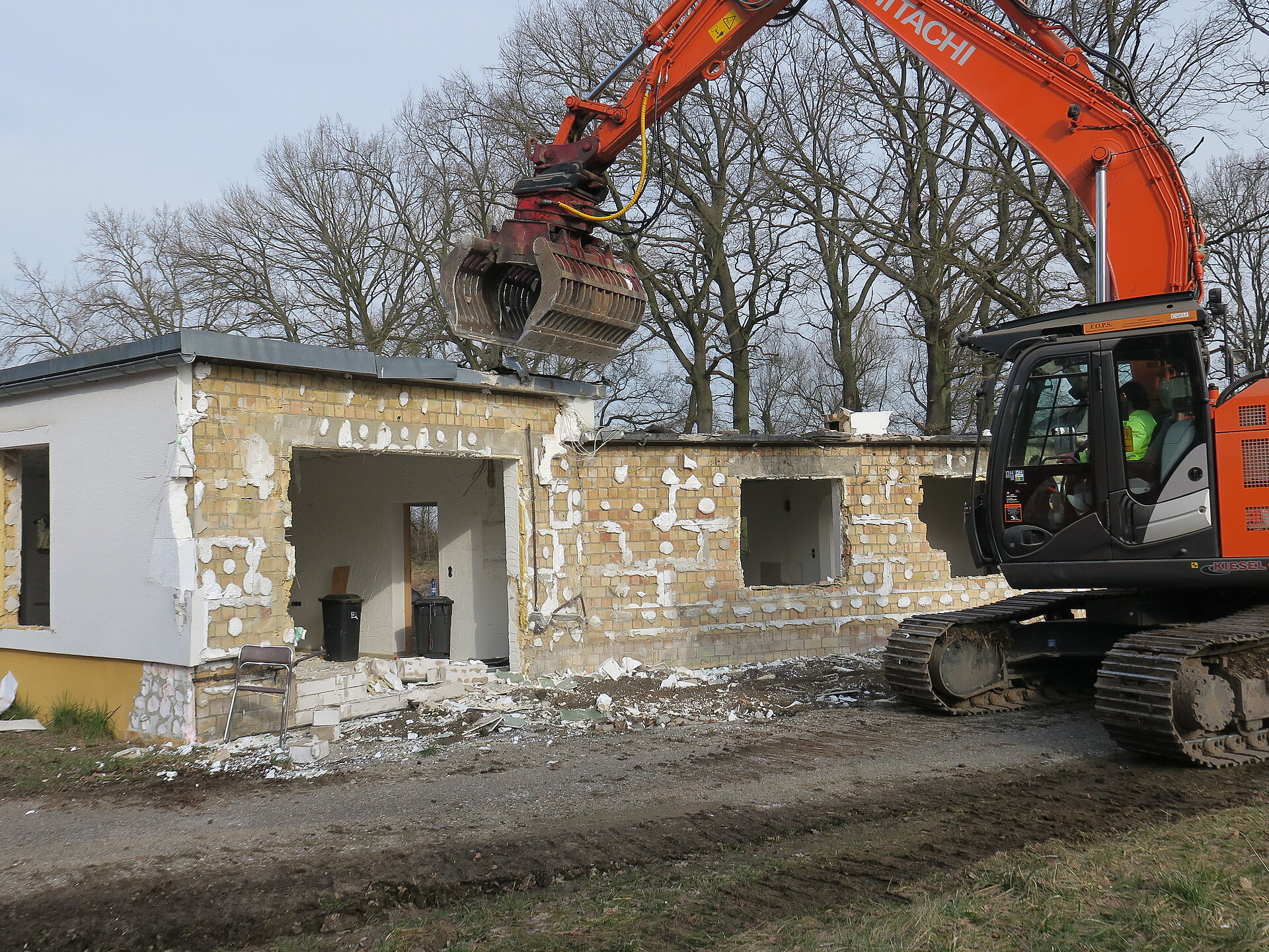 Abriss der Gebäude